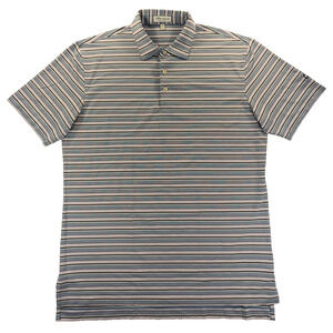 Peter Millar Polo Shirt Medium Summer Comfort Men's Short Sleeve Club Logo